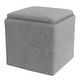 preview thumbnail 5 of 66, HomePop Storage Ottoman with Tray Top
