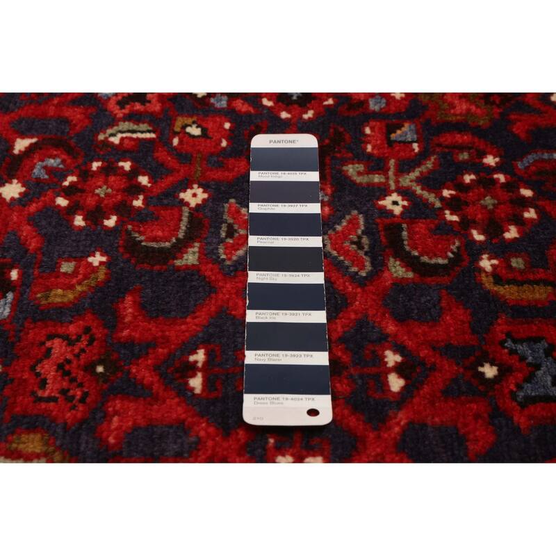 ECARPETGALLERY Hand-knotted Andelz Navy Wool Rug - 4'4 x 14'1