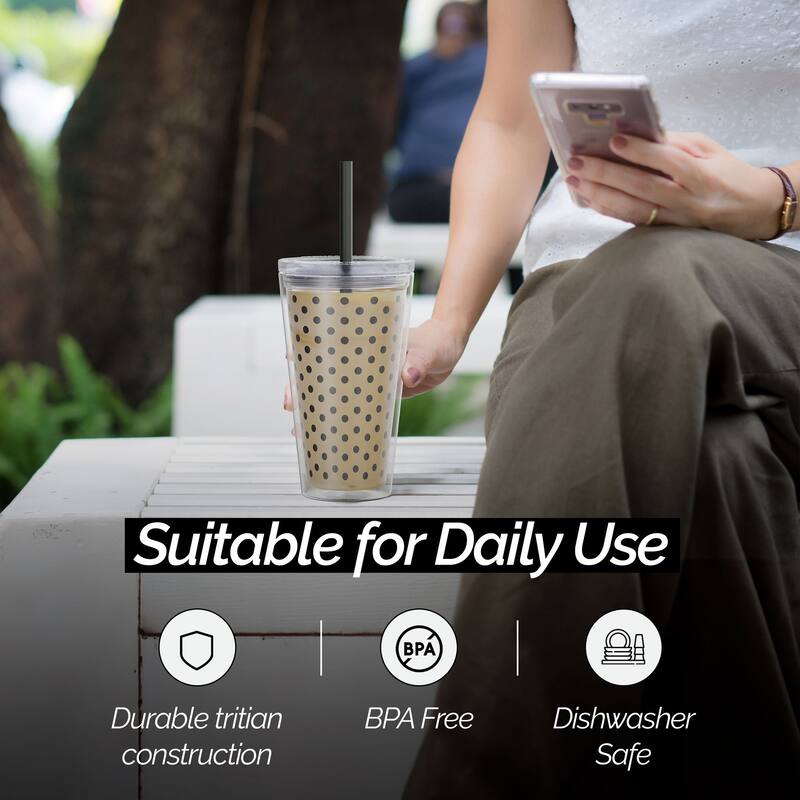 Copco Minimus Tumbler With Removable Straw And Double Wall Insulation - 24 oz.