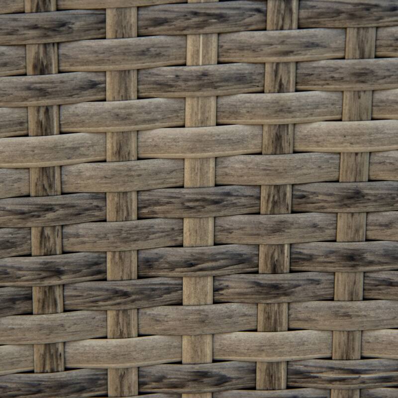 Outsunny Outdoor Classic Rattan Adirondack Chair with Cushion
