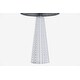 preview thumbnail 10 of 106, 16-in. Glass Lamp w/ Brushed Nickel Accents and Drum Shade