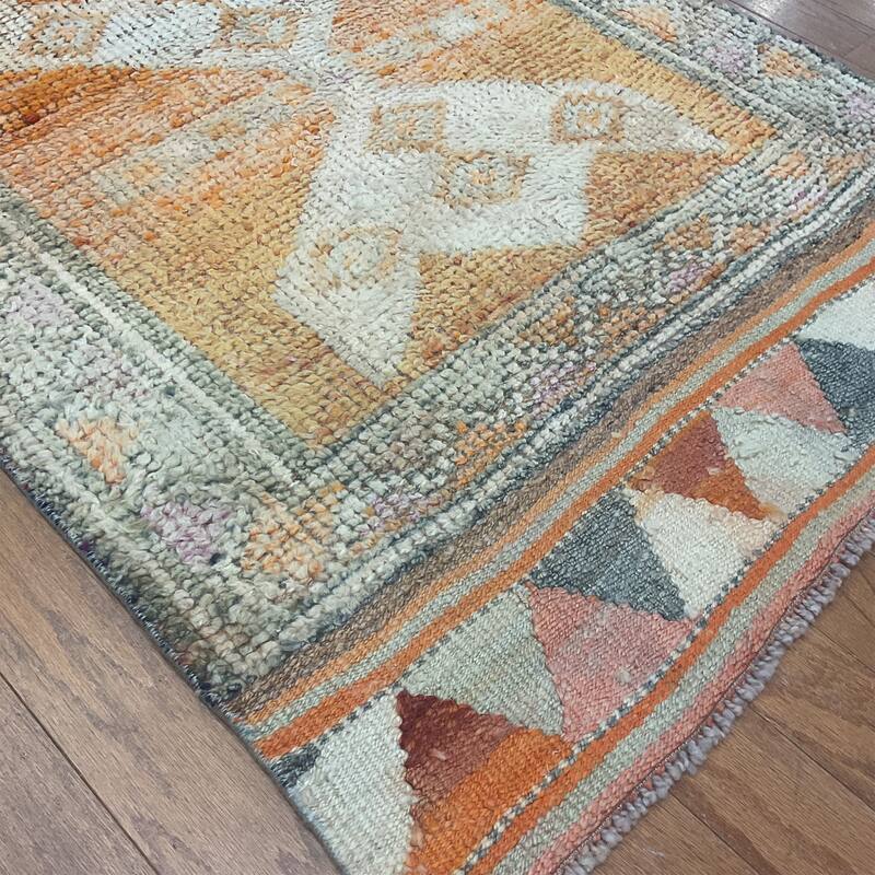 HERAT ORIENTAL Handmade Turkish Oushak Wool Runner - 2'11" x 11'10"