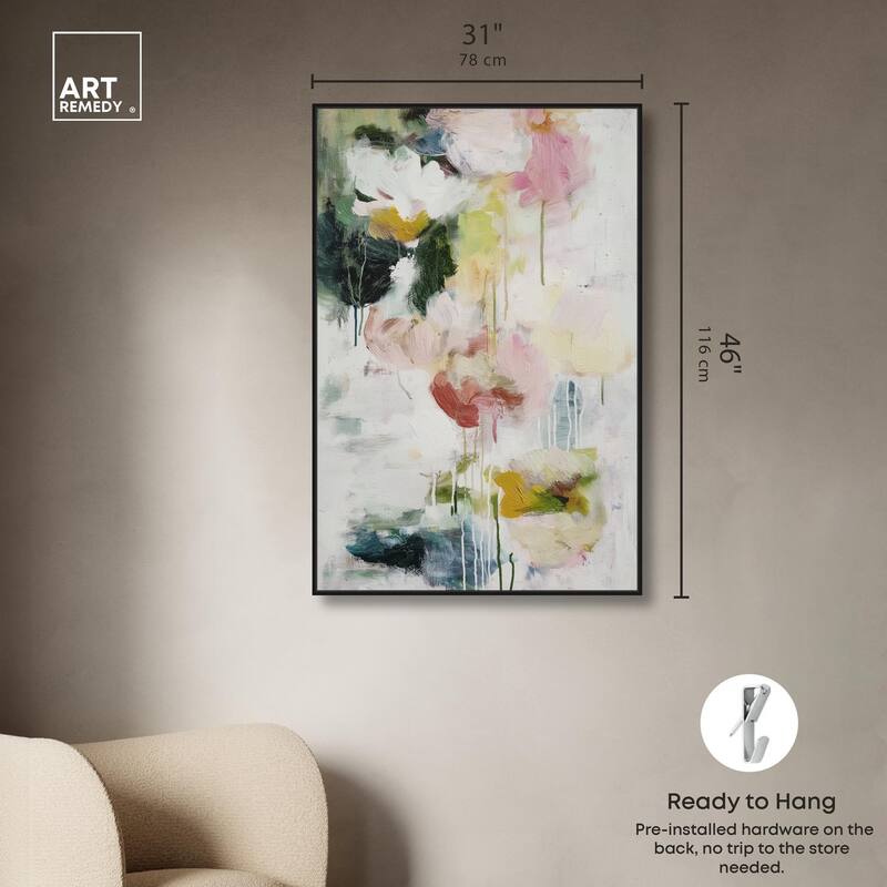 Dripping Colors III Canvas by Art Remedy