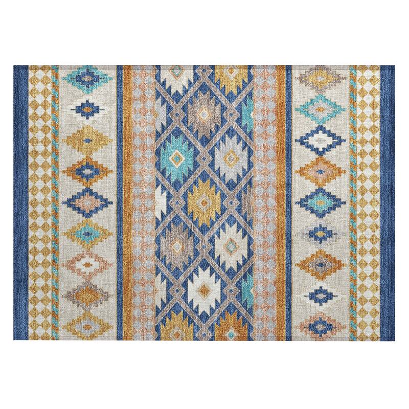 Machine Washable Indoor/ Outdoor Global Clemente Chantille Rug