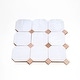preview thumbnail 1 of 1, Contemporary Zellige Panels, 12x12x0.5, White-Terracotta accents
