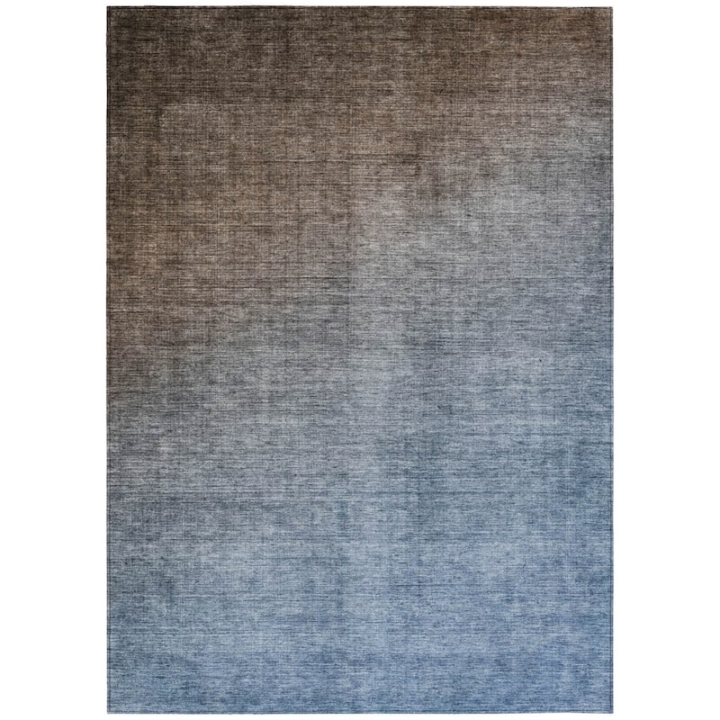 Allumi Ombre Weather Resistant Blended Style Round Outdoor Rug