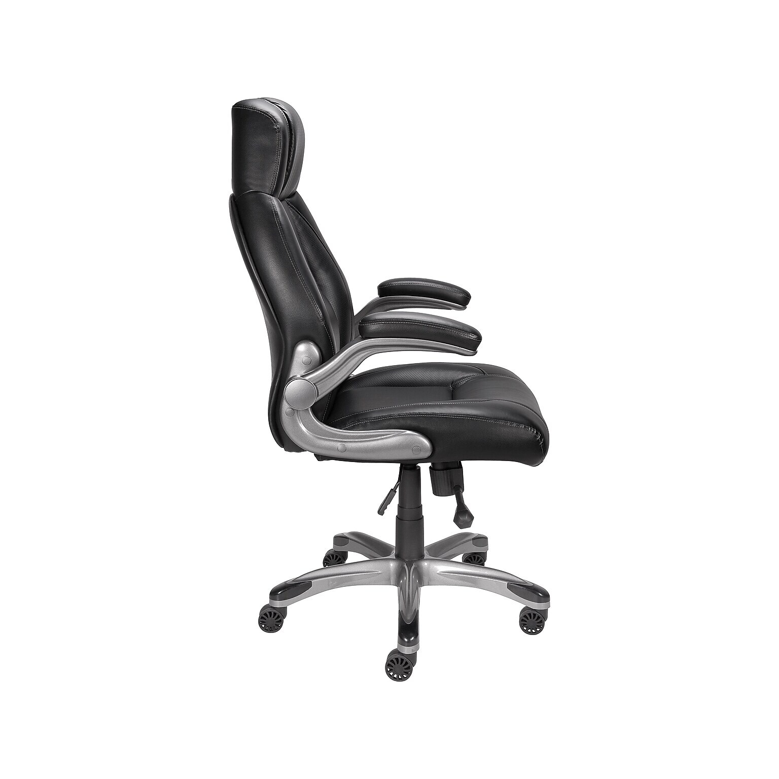 Staples Black Torrent Bonded Leather Manager Chair Glossy Bed Bath Beyond 33646627
