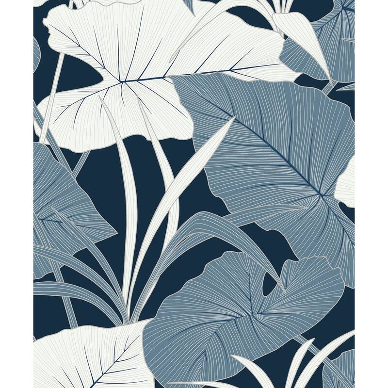 Seabrook Designs Antilles Non-Woven Unpasted Wallpaper - 20.9 in. W x 33 ft. L - Oceanic
