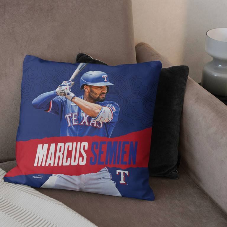MLB Texas Rangers Player 18 Inch Throw Pillow