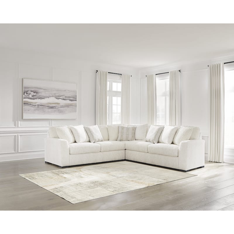 Signature Design by Ashley Chessington White 3-Piece Sectional - 121" W x 121" D x 40" H