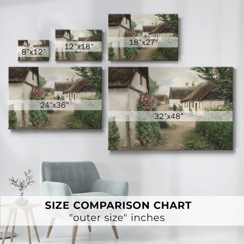 Vintage Landscape -DLVII -Gallery Wrapped Canvas