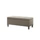 preview thumbnail 3 of 6, Madison Park Tessa Light Grey Tufted Top Soft Close Storage Bench