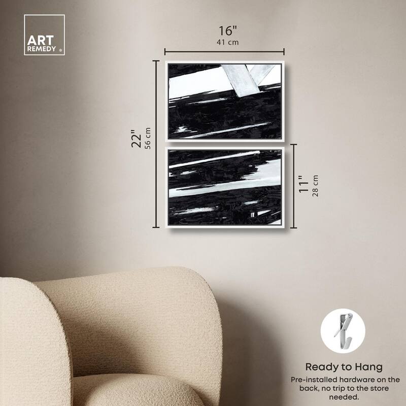 Geometric Story Canvas Set of 2 by Art Remedy