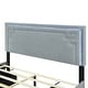 preview thumbnail 14 of 13, Queen Size Bed Velvet Upholstered Platform Storage Bed with 4 Drawers, Rivet-decorated Headboard and Embedded LED Light Strip