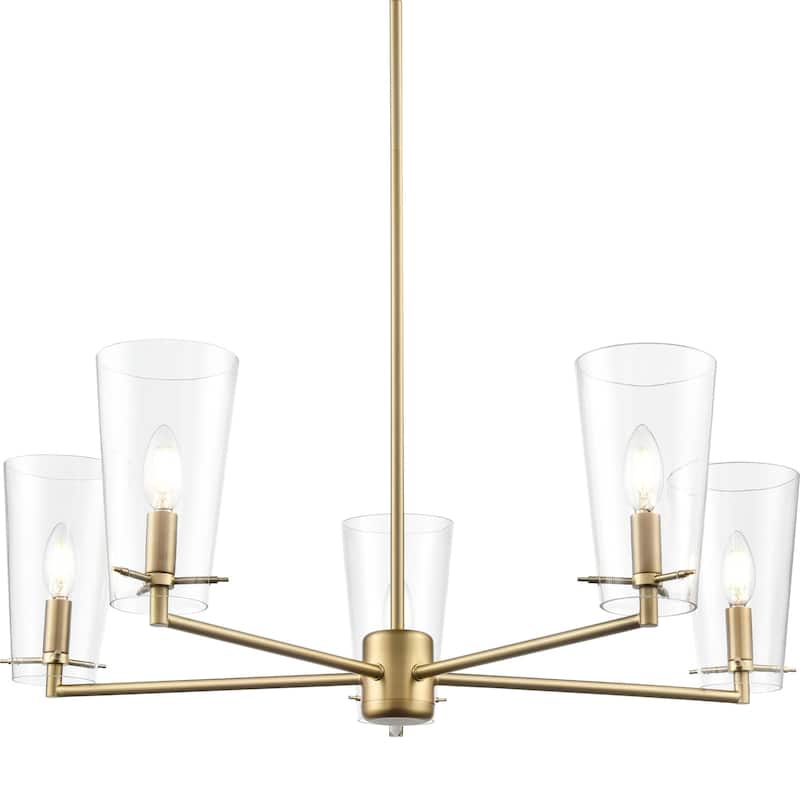 Millennium Lighting 217005 Maccan 5 Light 31" Wide Chandelier - Vintage Brass