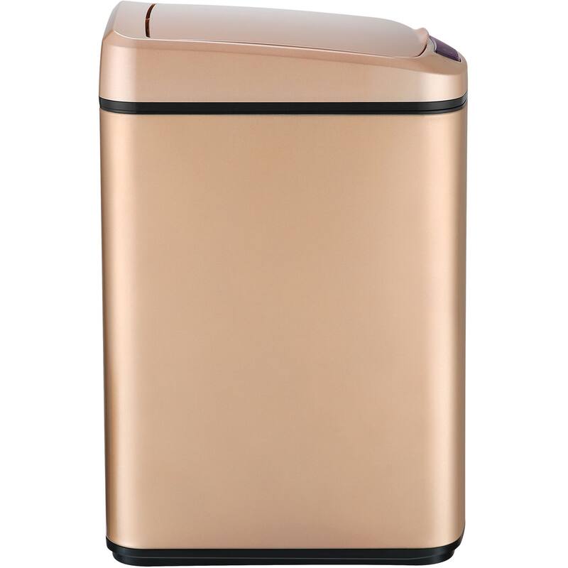 Hanover 12-Liter / 3.2-Gallon Trash Can with Sensor Lid in Rose Gold