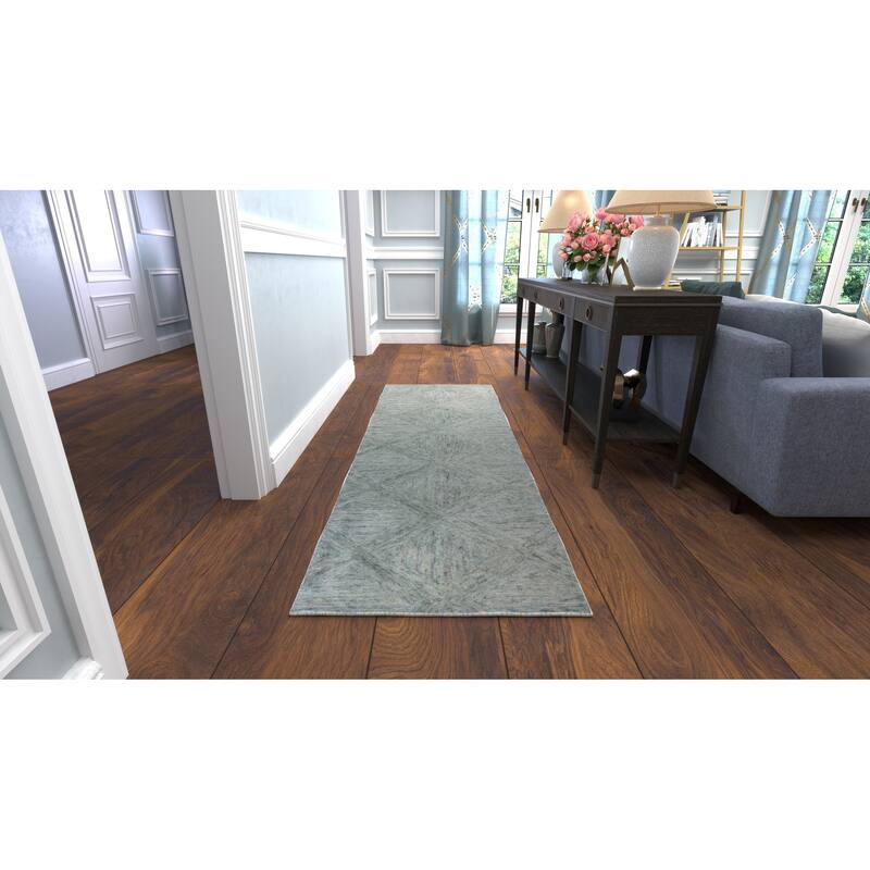 Bashian Nayla Lt.Green Transitional Area Rug