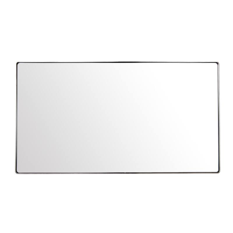 Varaluz Kye Vertical Rounded Rectangular Wall Mirror - Polished Nickel - Polished Nickel