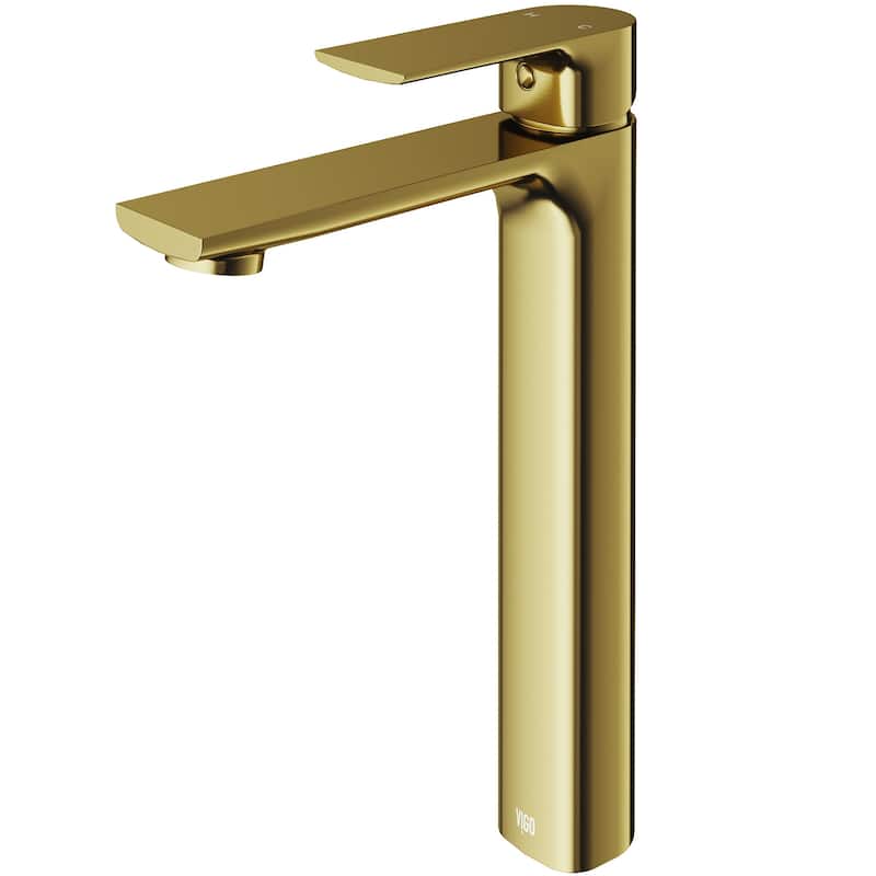 VIGO Norfolk 11" H Single Handle Single Hole Bathroom Vessel Faucet