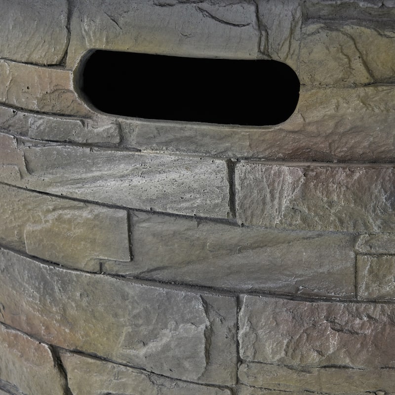 Blaeberry Outdoor Stone Fire Pit by Christopher Knight Home