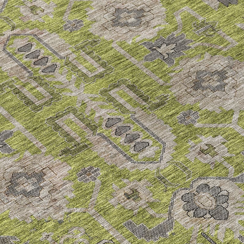 HomeRoots Oriental Traditional Rectangle Outdoor Rug