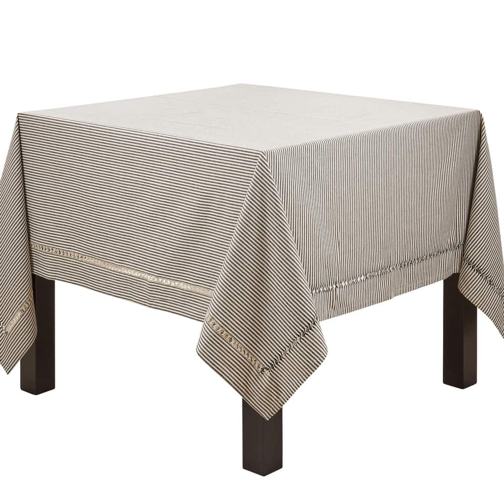 Stripe Hemstitch Design Tablecloth