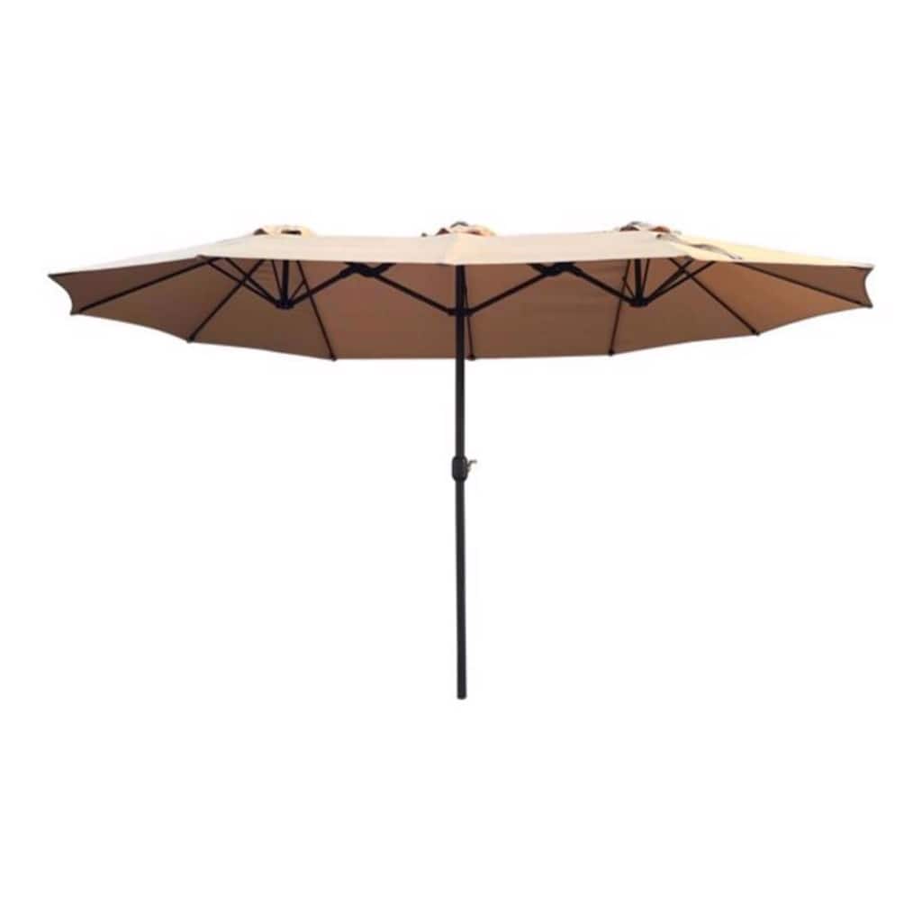 Living Accents 15 ft. Beige Patio Umbrella