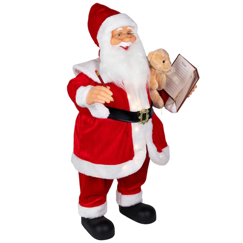 Lighted and Animated Musical Santa Claus Christmas Decoration - 32"