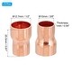 Copper Reducers 99.9% Pure Copper Reducing Coupling Pressure Fitting ...