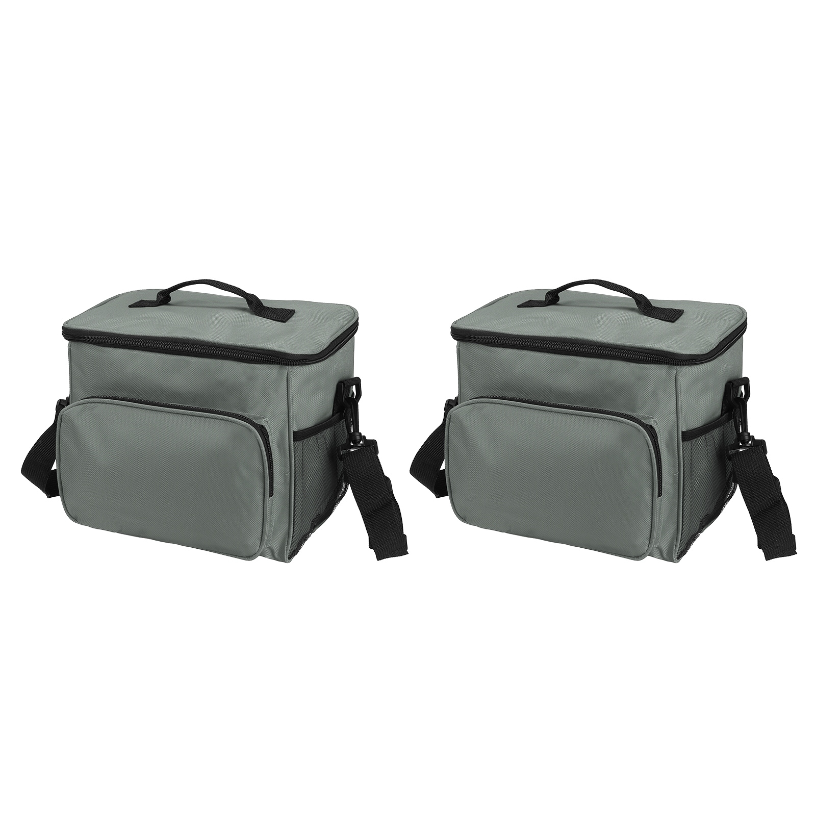 2 Pcs Lunch Box for Women/Men, Insulated Lunch Bag, 9.4x6.7x10.2 Inch