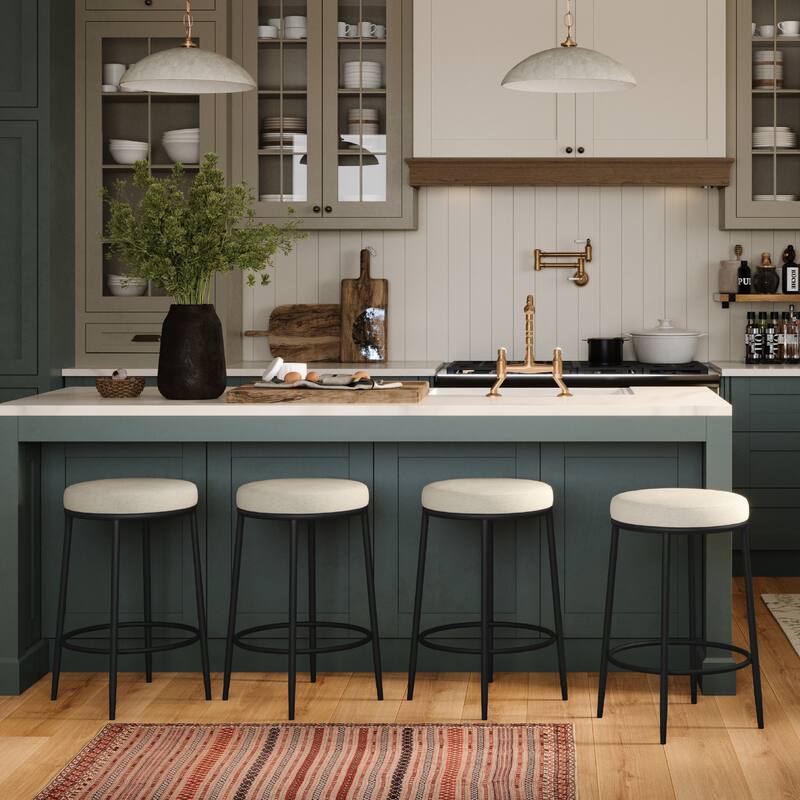 Maven Lane Stella Metal Kitchen Dining Stool