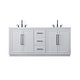preview thumbnail 1 of 9, Elegant Lighting VF29072D Chase 72" Free Standing Double Basin Vanity Gray