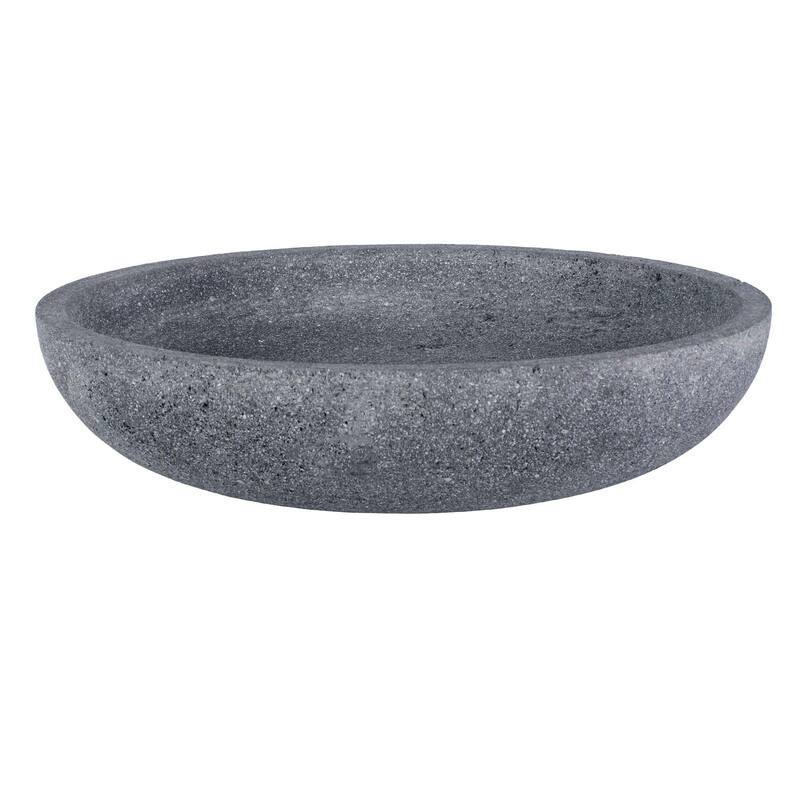 Uttermost 18264 Ashen 16" Wide Stone Decorative Bowl