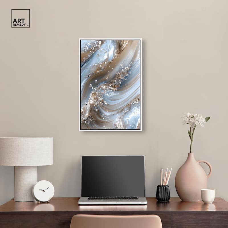 Crystal Ice Storm Canvas by Art Remedy