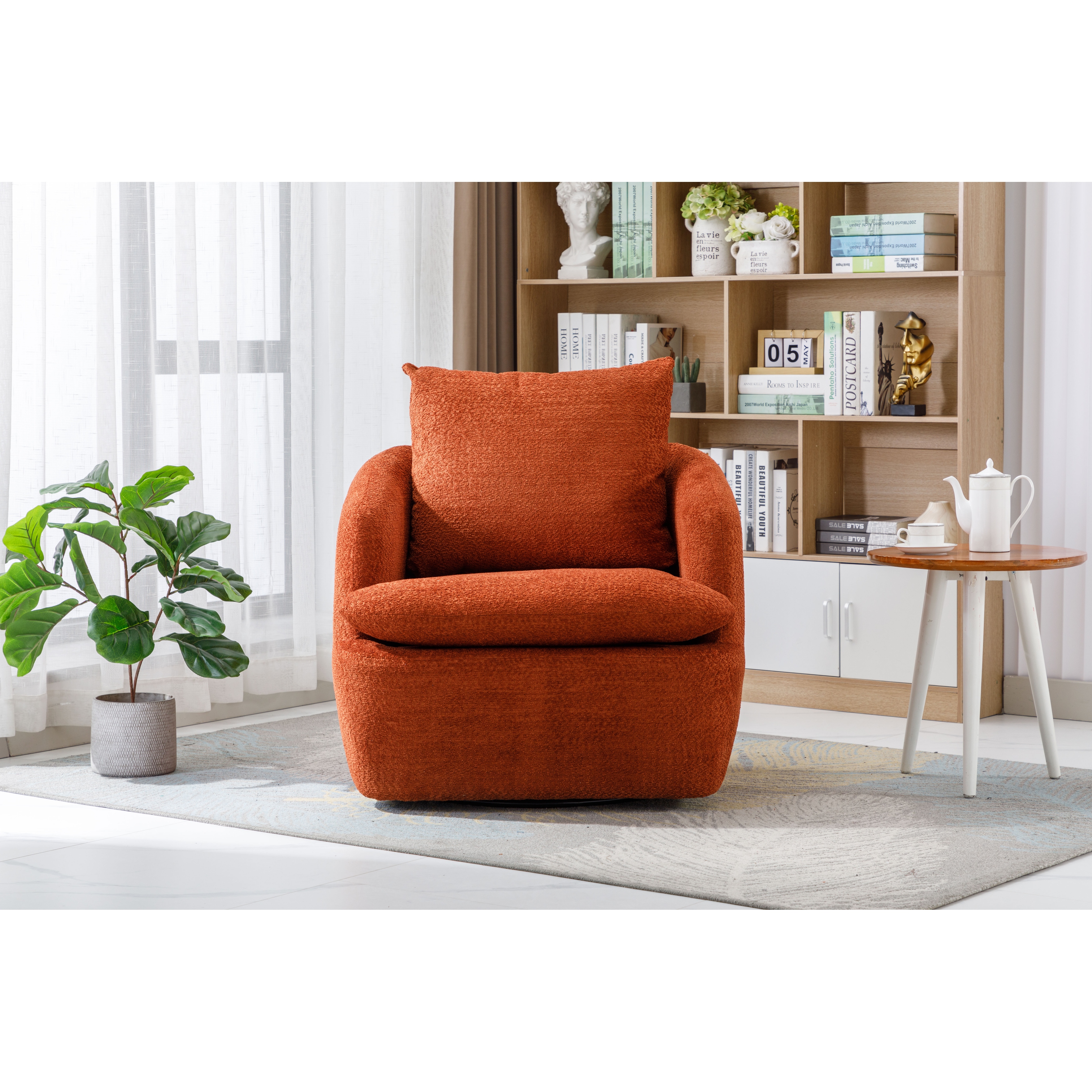 Chenille 2025 swivel chair