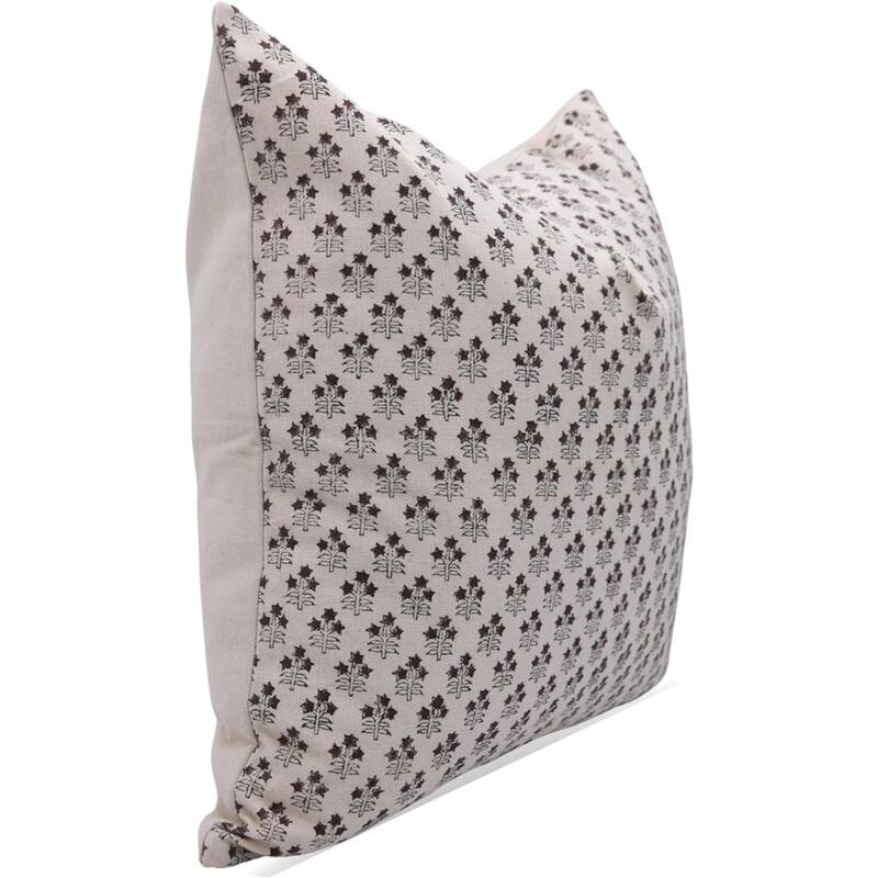 Fabdivine Cotton Outdoor Sofa Block print pillow Cover