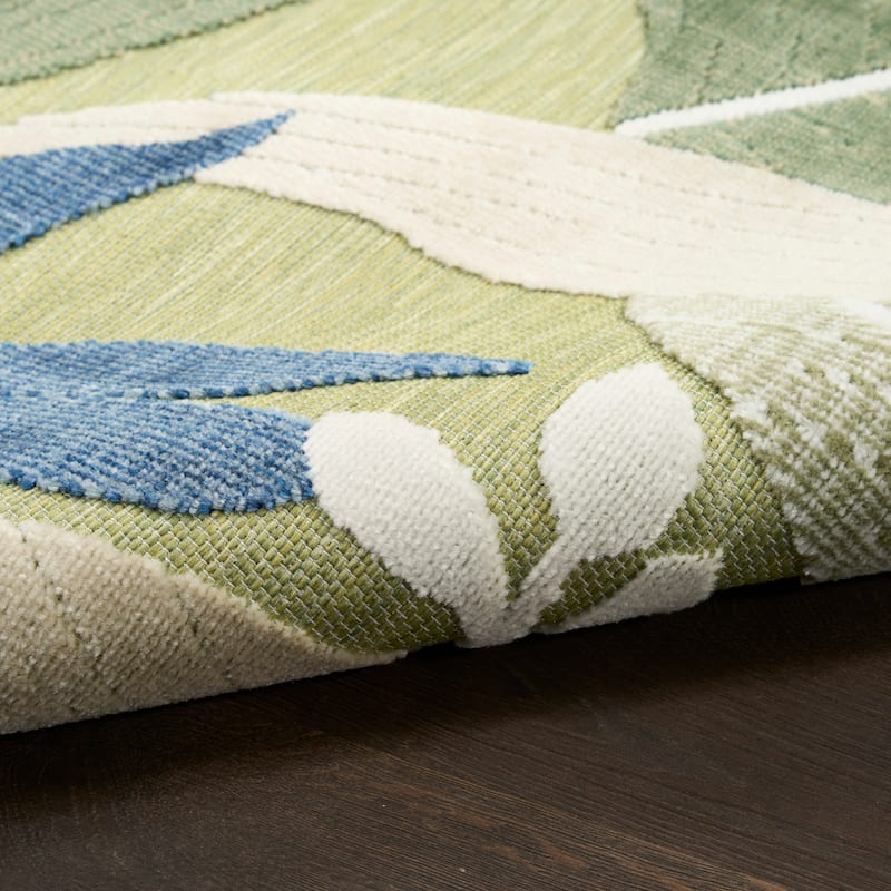 Nourison Suncoast Indoor/Outdoor Floral Area Rug.