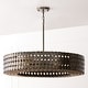 preview thumbnail 4 of 3, 30.25" W x 6.75" H 4-Light Medallion Chandelier - 30.5"W x 6.5"H