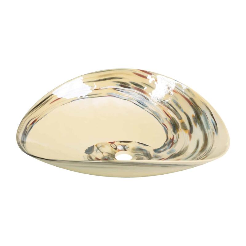 Sorrento Handmade Murano Glass Bathroom Sink - 20x17x5.25