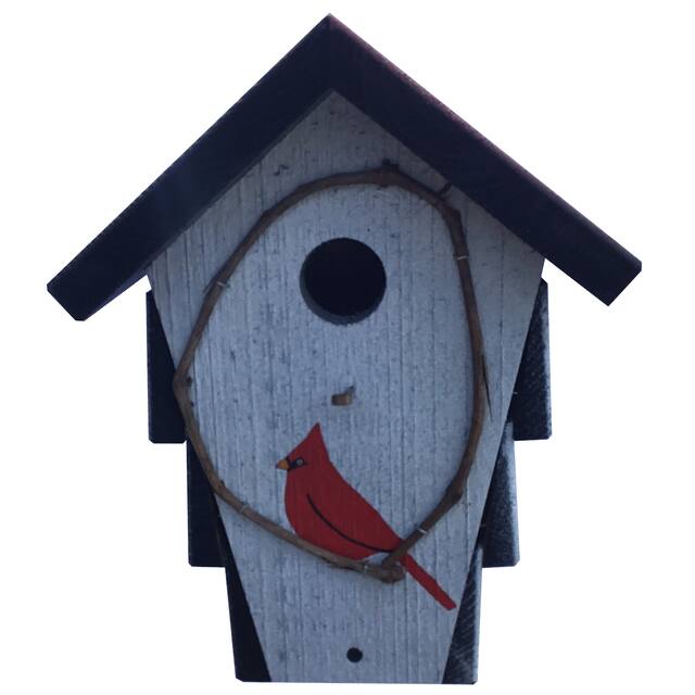 Pine Wood Corncrib Bird House