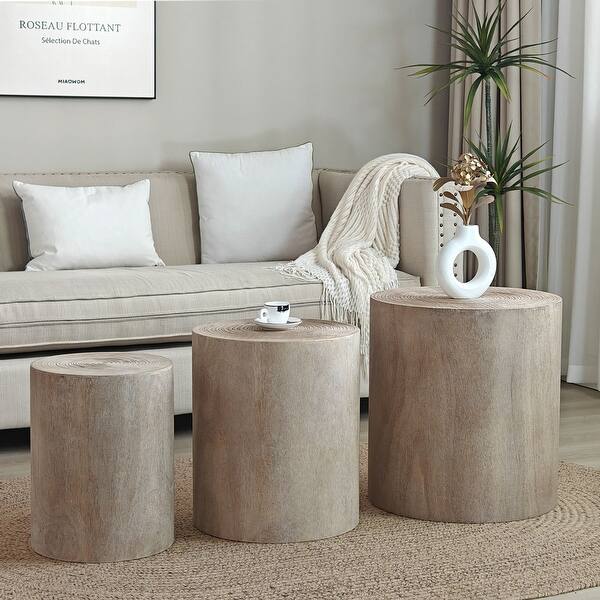 Set Of 3 Modern Rustic Nesting Tables Set Of 3 Modern Rustic Nesting Tables