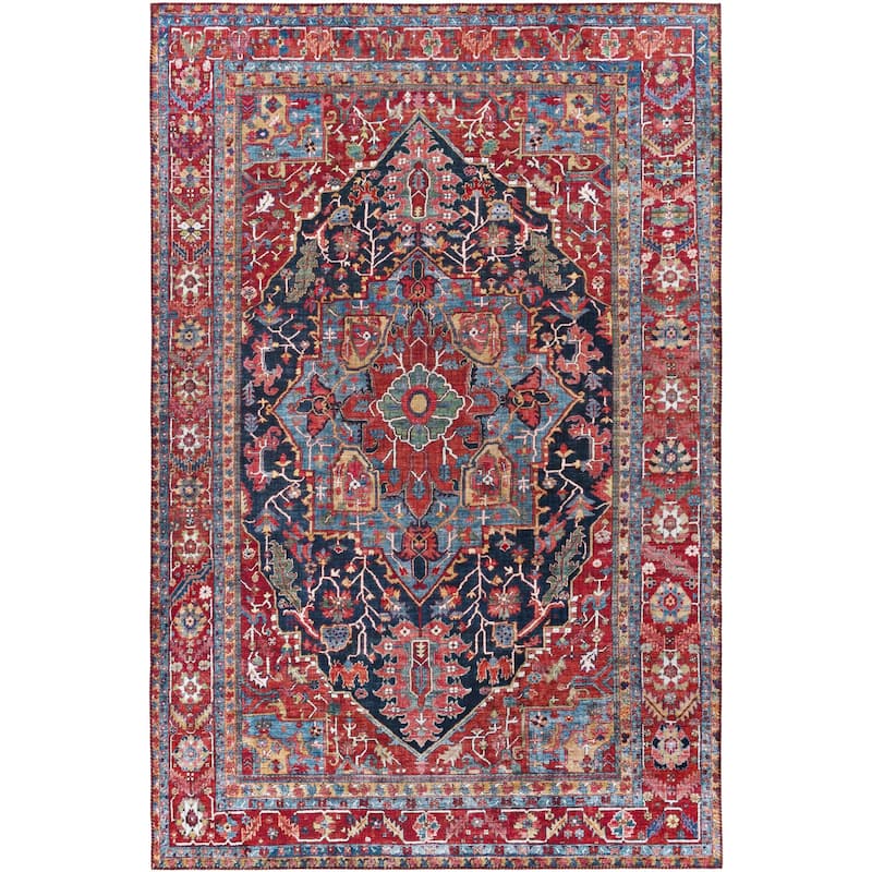 Livabliss Iris Traditional Medallion Printed Area Rug