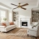 preview thumbnail 19 of 19, Parrot Uncle 52" Antique Brass Plywood 4-Blade Indoor Ceiling Fan with Light and Remote