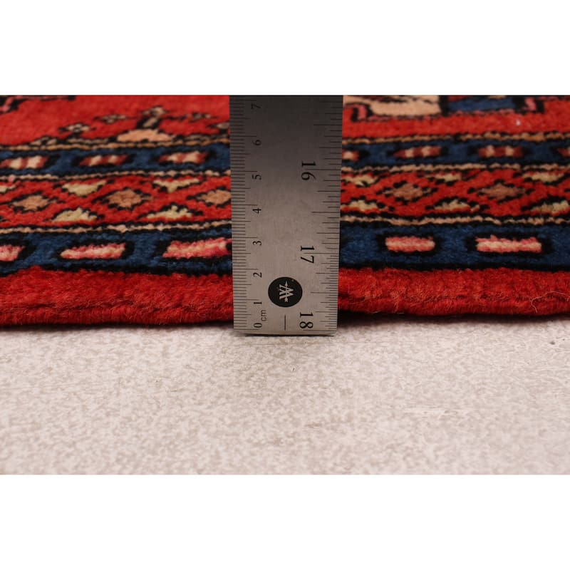 ECARPETGALLERY Hand-knotted Andelz Red Wool Rug - 3'3 x 4'10