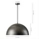preview thumbnail 15 of 50, 1-Light Industrial Farmhouse Oversized Pendant Gold Leaf Hammered Semi-Sphere Dome Pendant Light for Kitchen Island