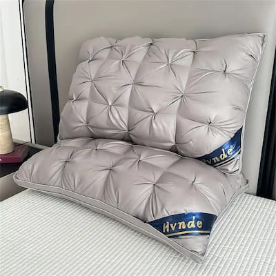 Bed Pillow, 2/4 PC Hotel Collection Super Soft Down Alternative Sleeping Pillows for Side Sleeper - Gray