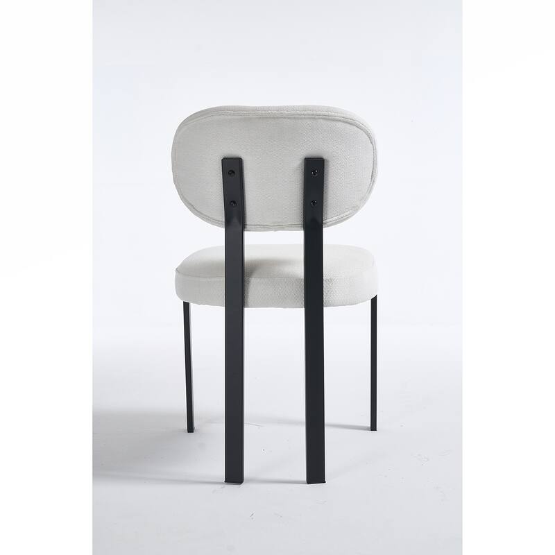 2PCS Dining Chairs With Metal Legs