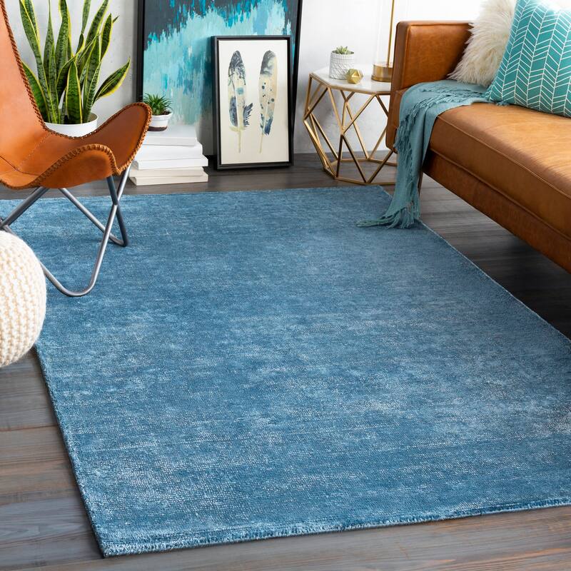 Alise Handmade Nylon Solid Area Rug
