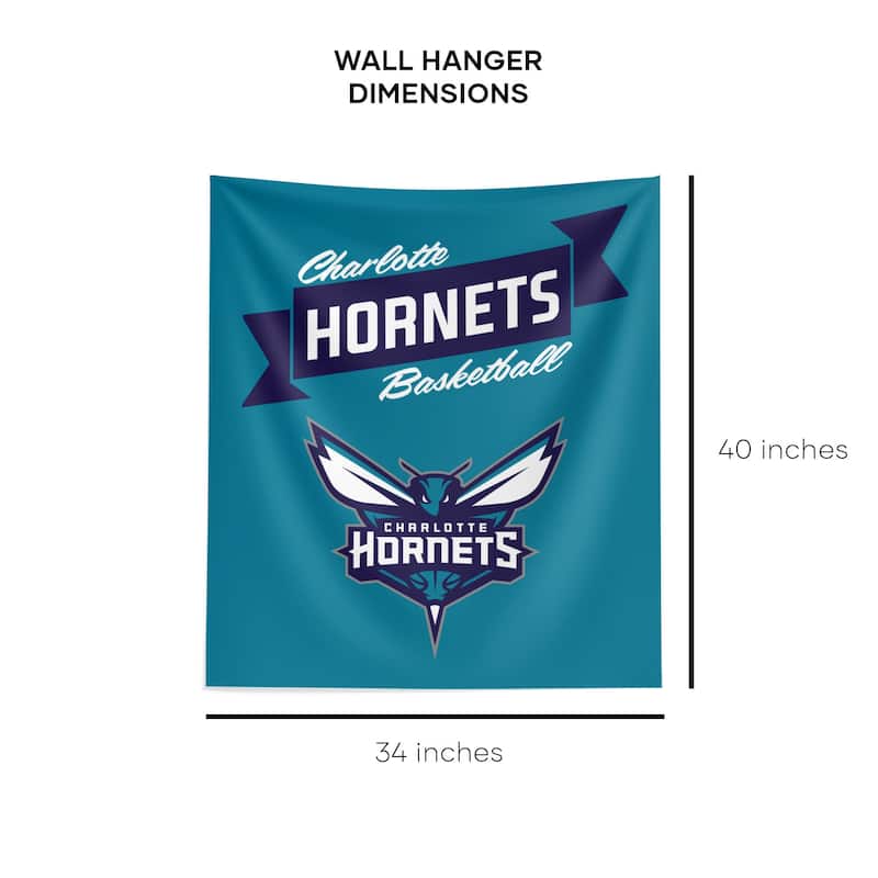 NBA Premium Hornets Printed Wall Hanging - 34"x40"