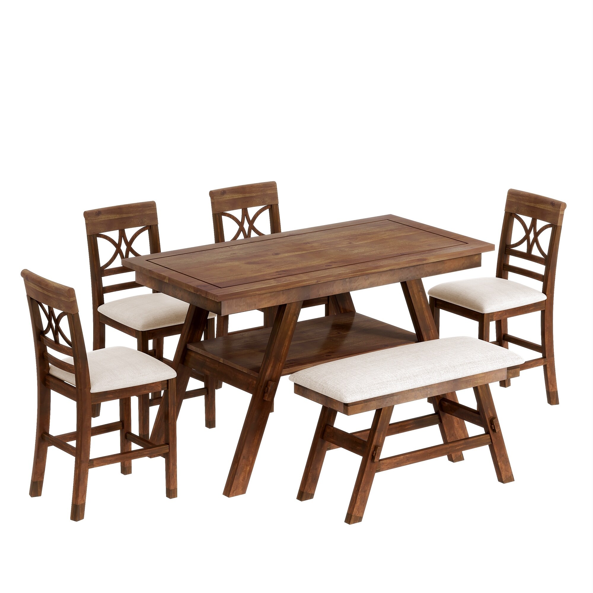 6 seater dining table with storage deals